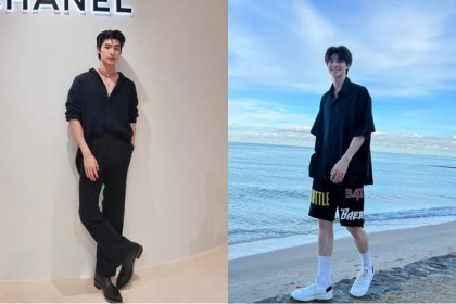 10 Inspirasi Outfit Black Mamba ala Aktor Blue Pongtiwat, Manly