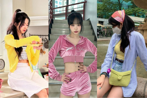 9 Ide OOTD Cewek Kue ala Member LE SSERAFIM, Gaya Fresh dan Cheerful!