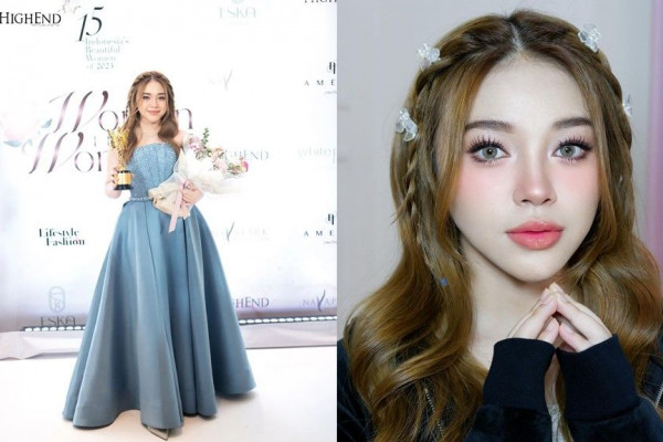 7 Potret Anneth Raih Penghargaan Indonesia's Beautiful Women