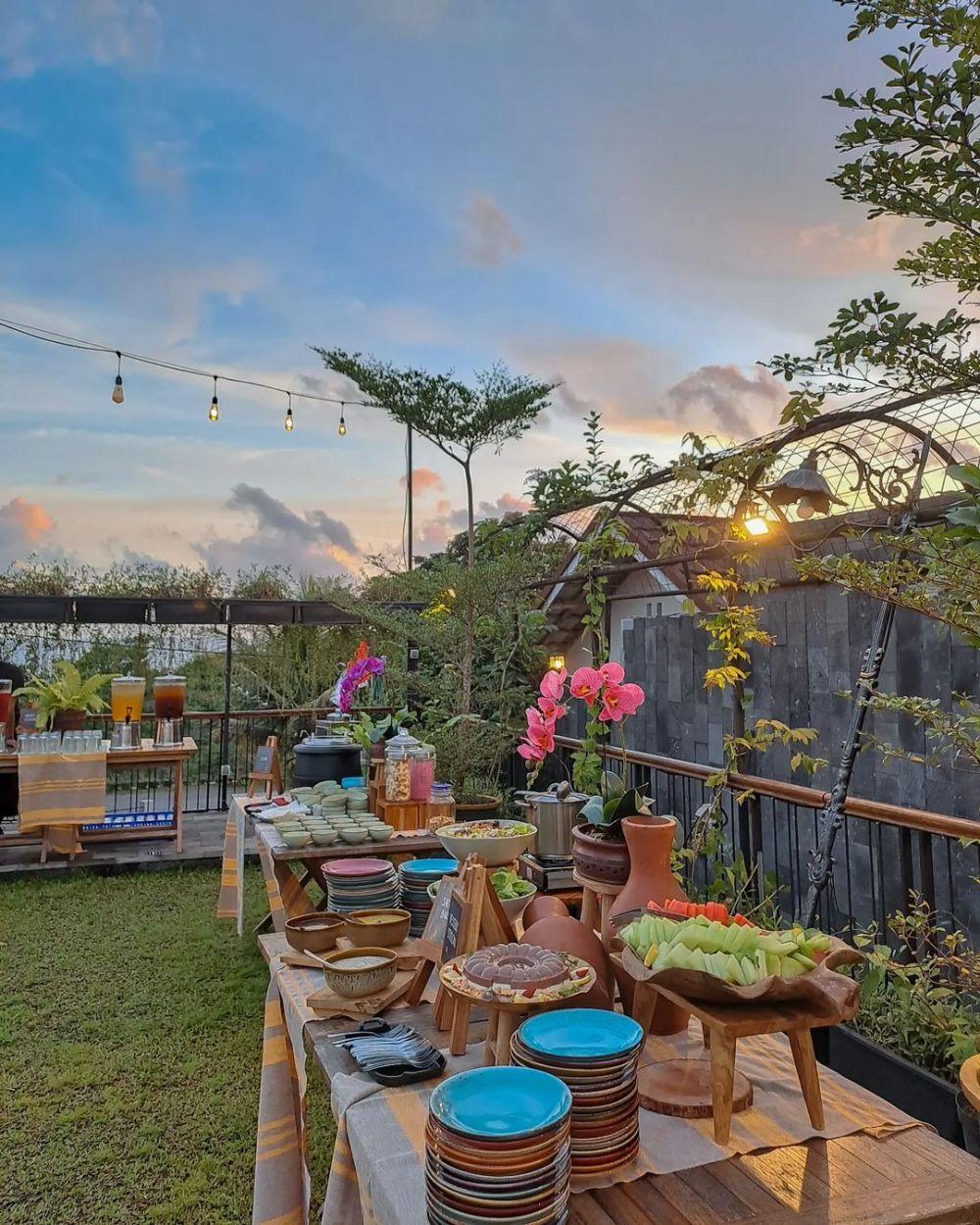 Candhari Heaven, Restoran Berlatar Menawan dekat Candi Prambanan