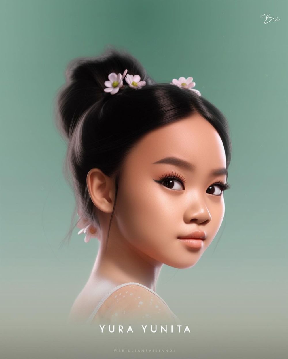 7 Potret Penyanyi Muda Indonesia Dibuat Mirip Karakter Disney, Gemoy!