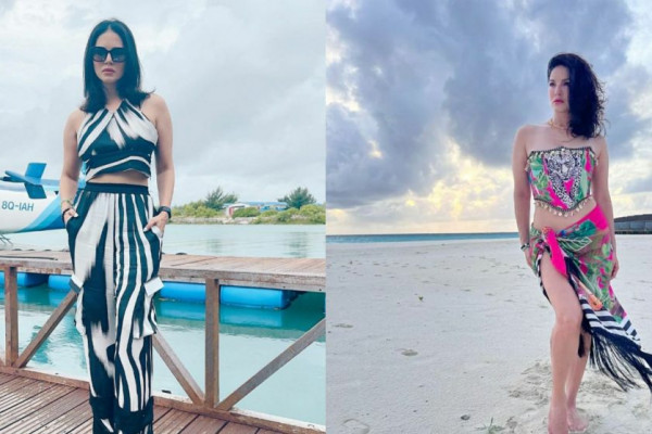 7 Potret Liburan Terbaru Sunny Leone di Maldives, Jadi Pengin Nyusul!