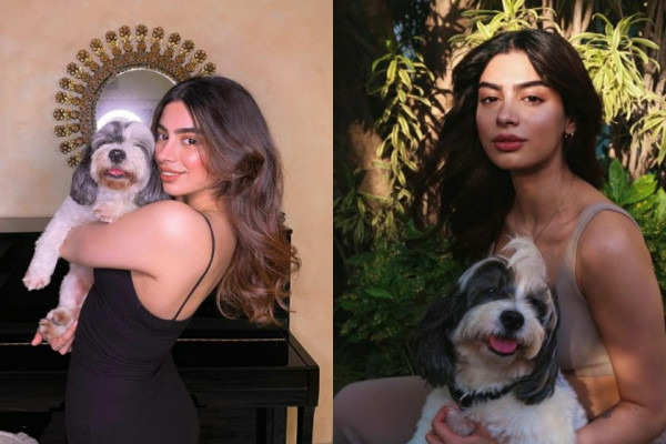7 Potret Lengket Khushi Kapoor dan Panda, Anjing Kesayangannya