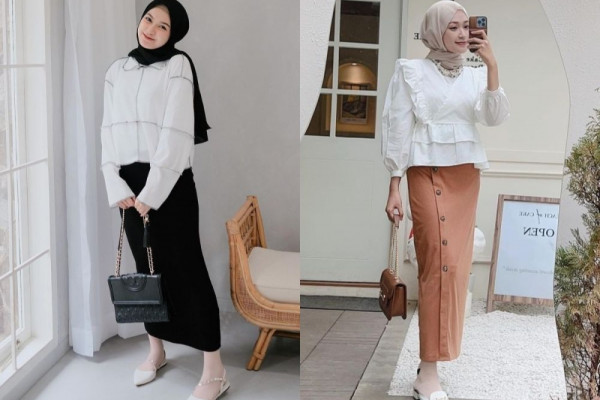 9 Ide Padu Padan Outfit dengan Atasan Putih ala Sari Endah Pratiwi