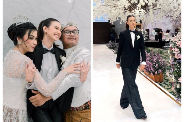 7 Momen Yuki Kato saat Hadiri Nikahan Teman, Gayanya Maskulin!