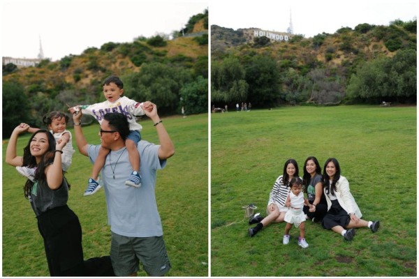 10 Potret Keluarga Tiara Pangestika Piknik di Lake Hollywood Park