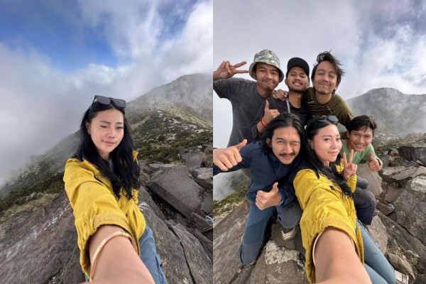 10 Potret Wendy Walters saat Mendaki Gunung, Punya Hobi Baru!