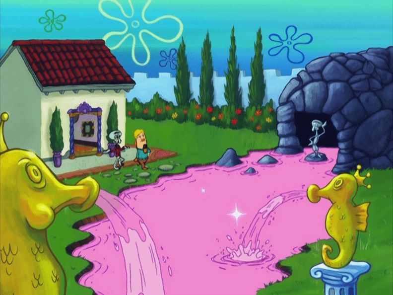 Rumah Squilliam Fancyson di Kartun SpongeBob