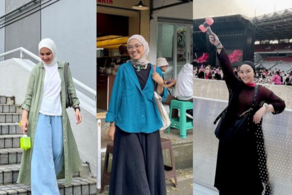 10 OOTD Hijab Style Simpel untuk Nonton Konser, Anti Ribet!
