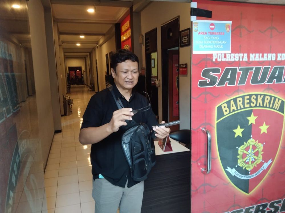 Ditodong Pistol, Bambang Rukminto Lapor ke Polresta Malang