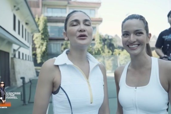 7 Potret Luna Maya dan Nia Ramadhani di Lapangan Tenis, Siap Tanding!