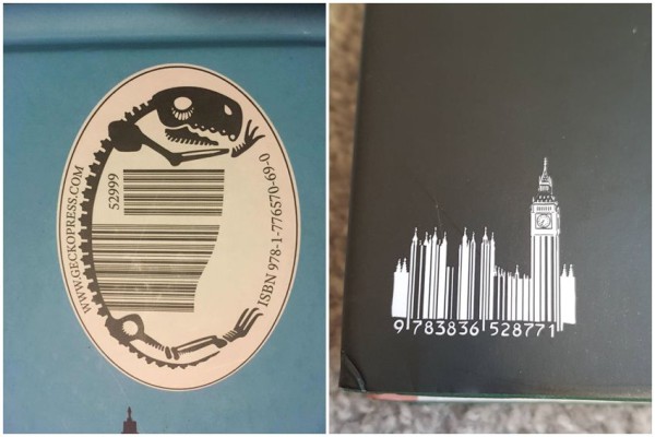 10 Potret Buku yang Punya Barcode Unik, Sesuai dengan Tema Bukunya!