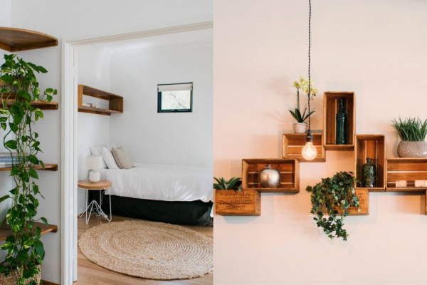 15 Inspirasi Floating Shelves, Pelengkap Desain Interior Multifungsi!