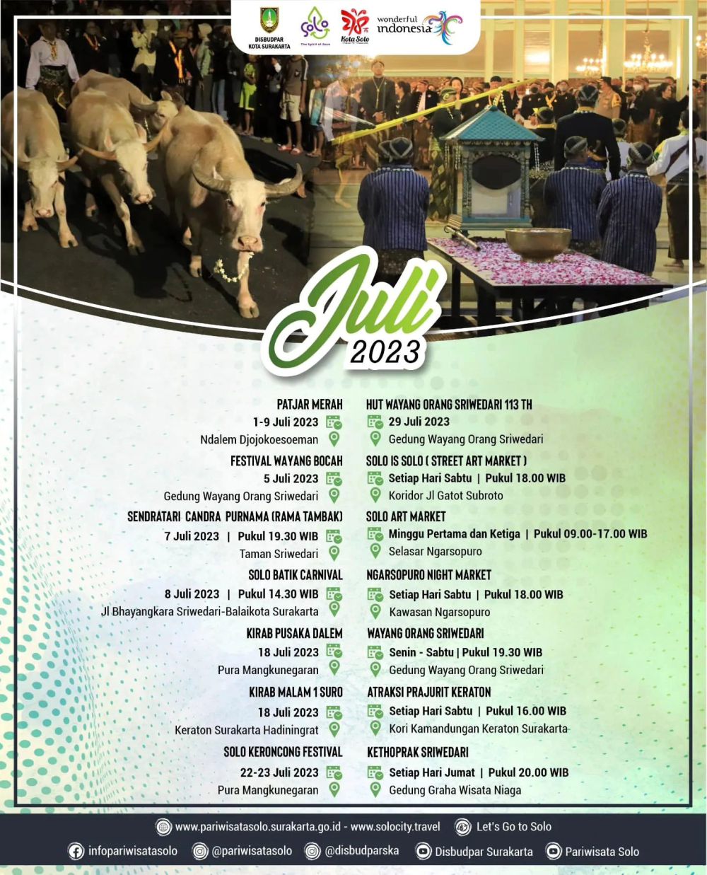 Daftar 12 Event Solo Bulan Juli 2023, Cuma Sejam dari Jogja