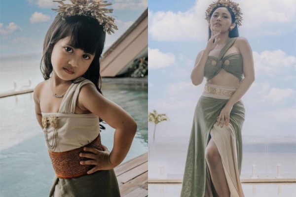 9 Momen Pemotretan Rachel Vennya dan Chava di Bali