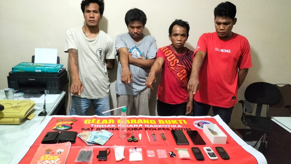 Gak Kapok, Tiga Residivis di Lotim Ditangkap Lagi saat Pesta Narkoba