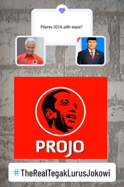 Projo Sumsel Tunggu Komando Jokowi, Ganjar atau Prabowo di 2024