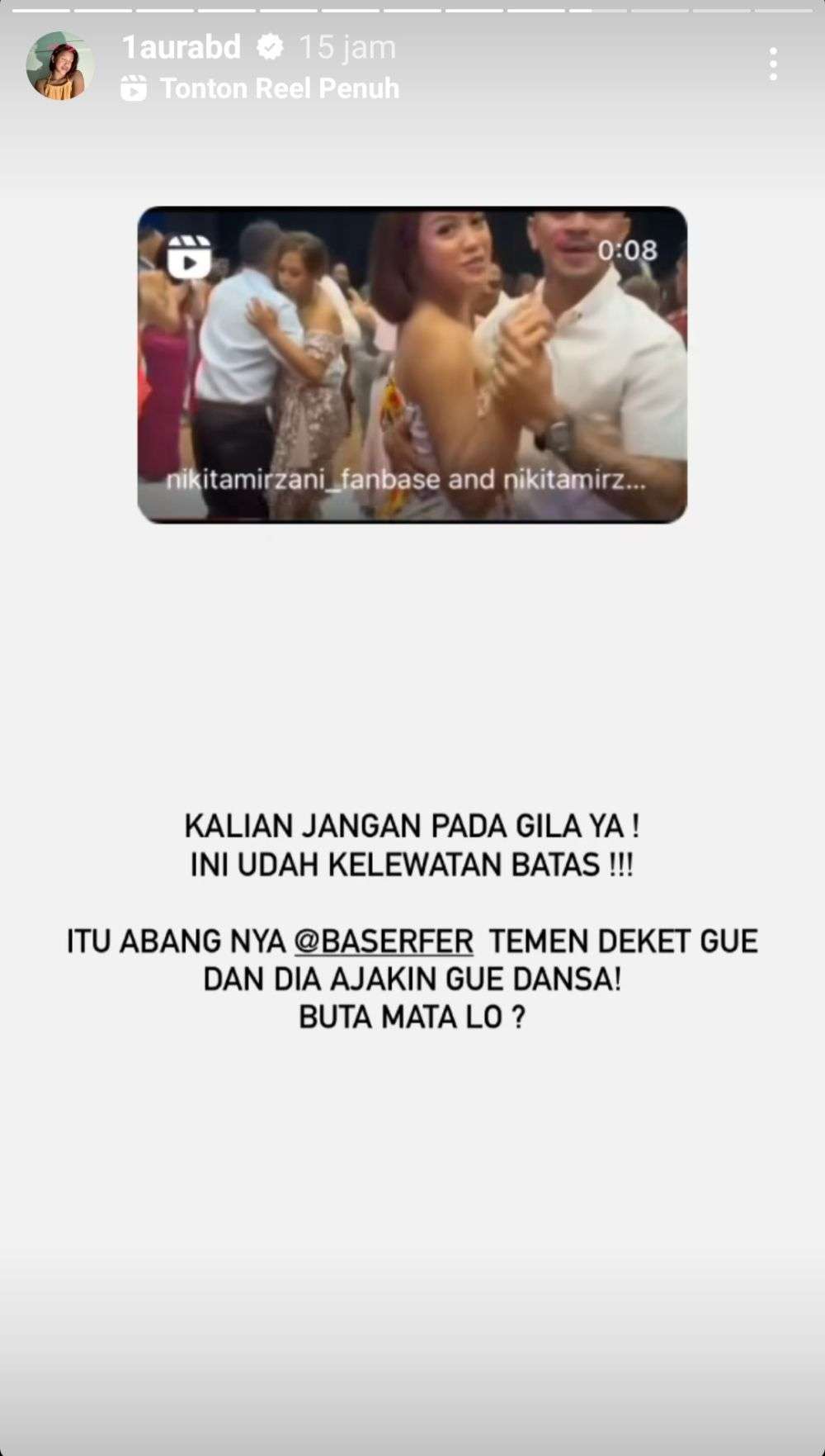 Klarifikasi Lolly, Anak Nikita Mirzani Soal Video Mabuknya