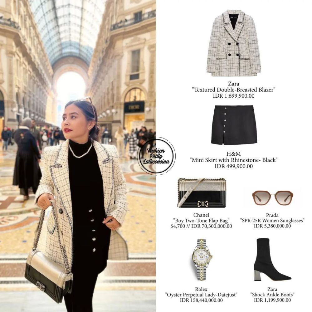 12 Outfit Prilly Latuconsina, Harganya Vibes Old Money!