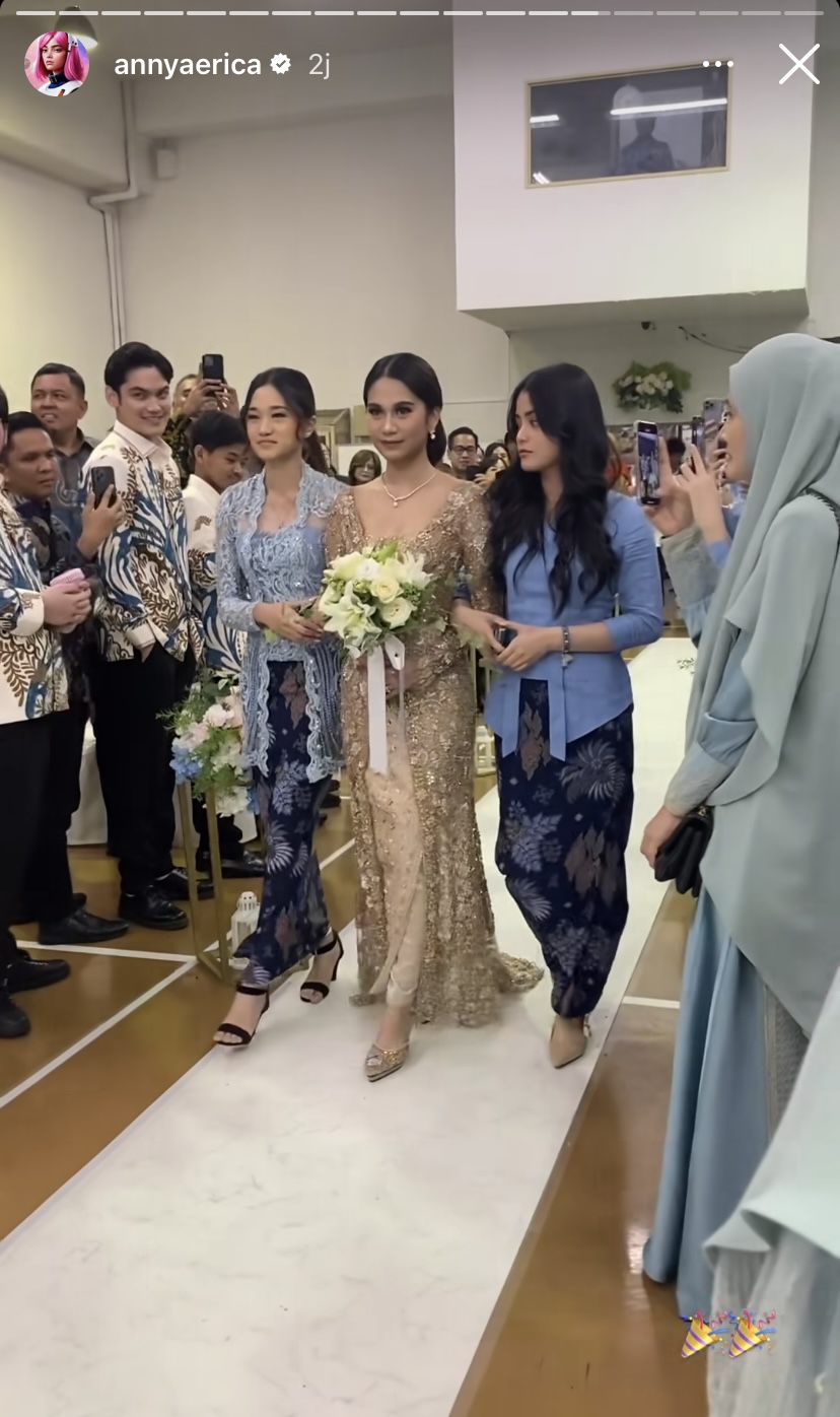 8 Potret Bridesmaid Pernikahan Pratama Arhan Azizah Salsha