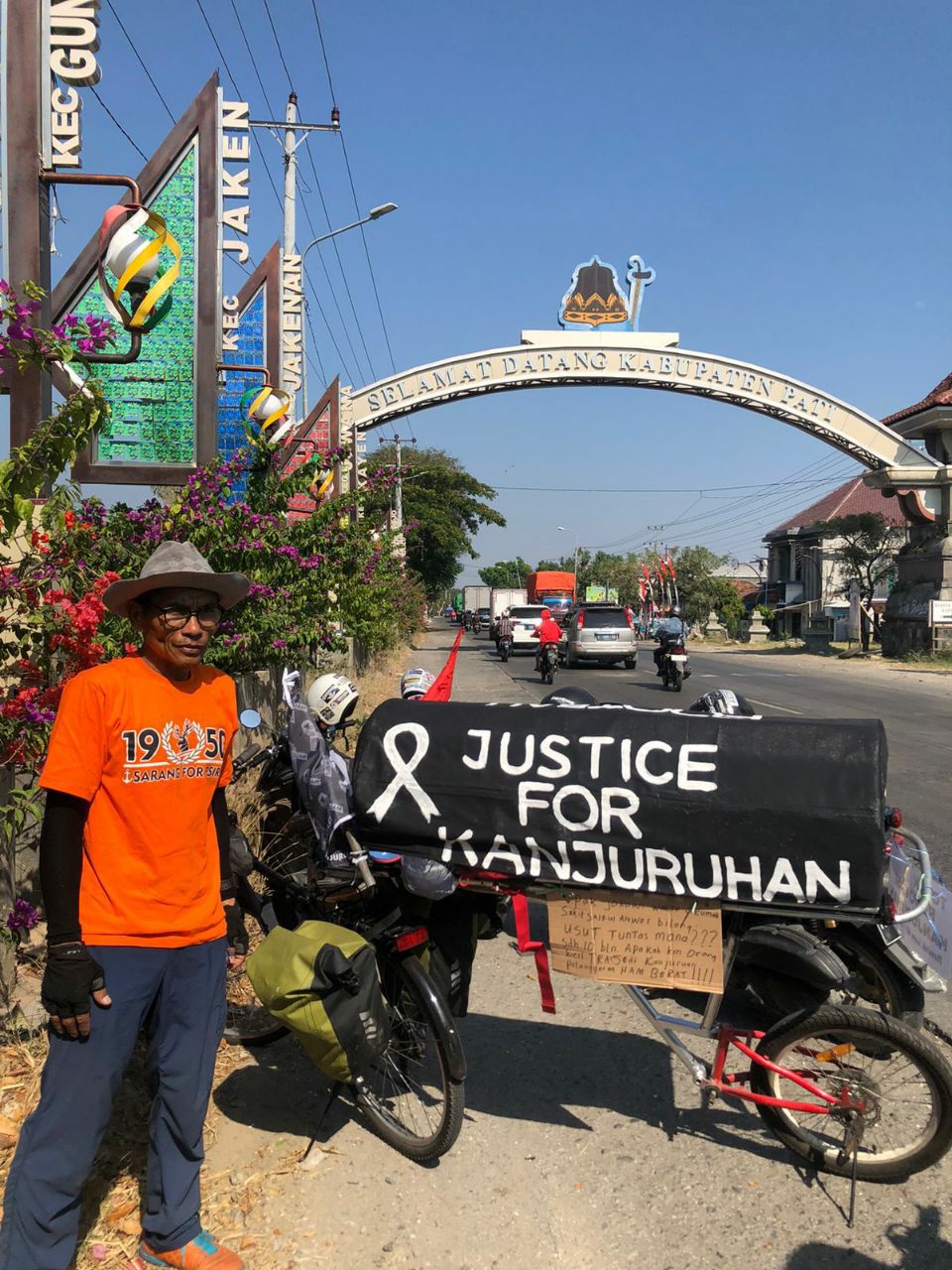 Perjalanan Midun Gowes Malang-Jakarta Akhirnya Finish