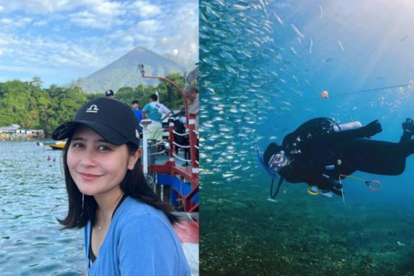 7 Potret Seru Prilly Latuconsina Liburan Di Ternate