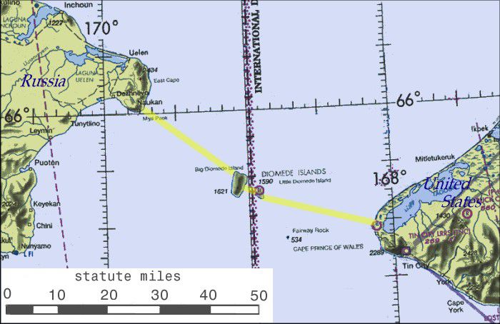 6 Fakta Diomede, Dua Pulau Terpisah Jarak 3 Km Namun Beda 21 Jam
