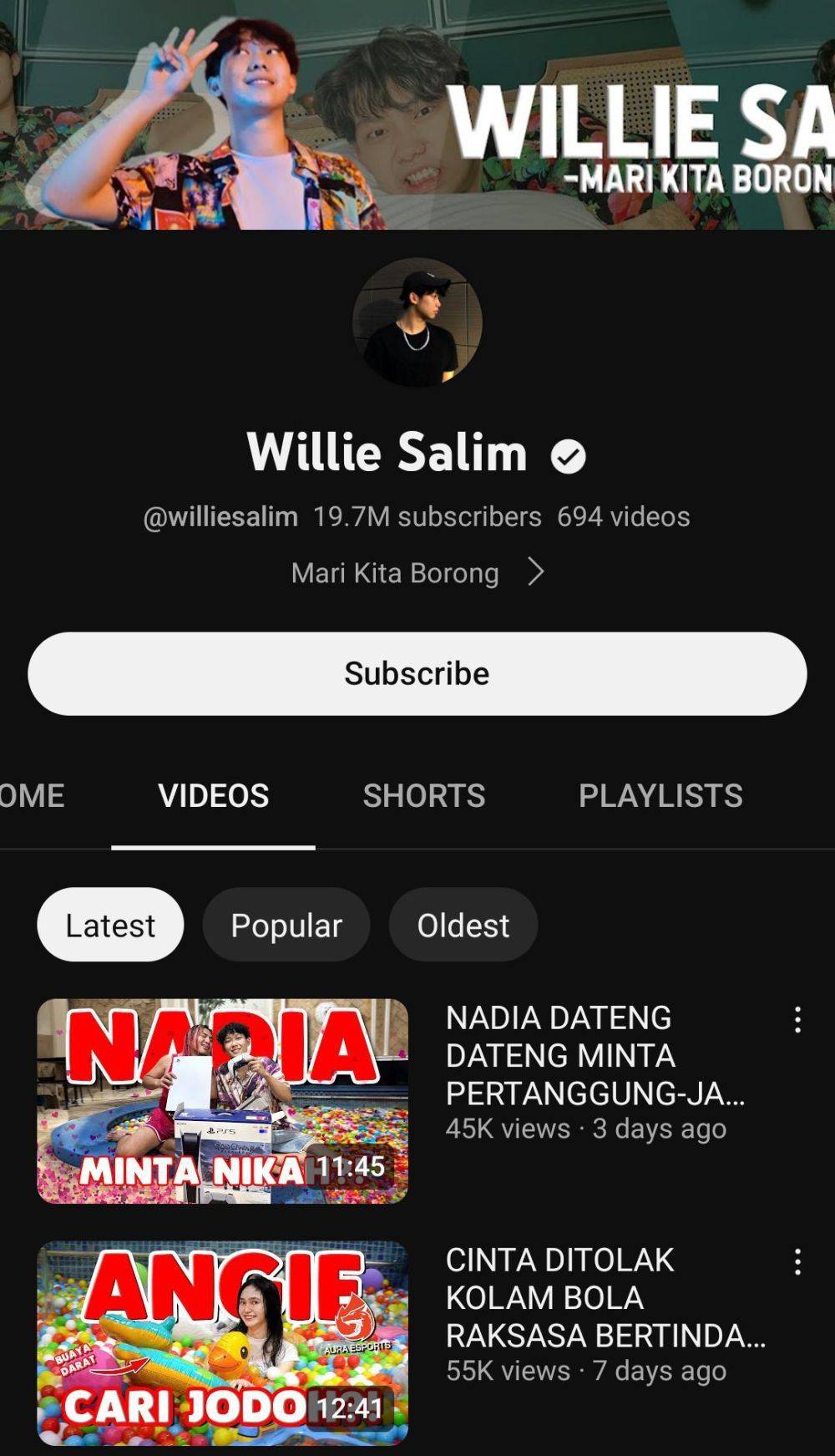 YouTuber Indonesia Dengan Subscriber Terbanyak