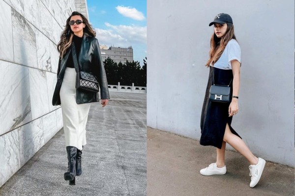 8 Inspirasi Outfit Monokrom ala Audi Marissa, Super Modis!