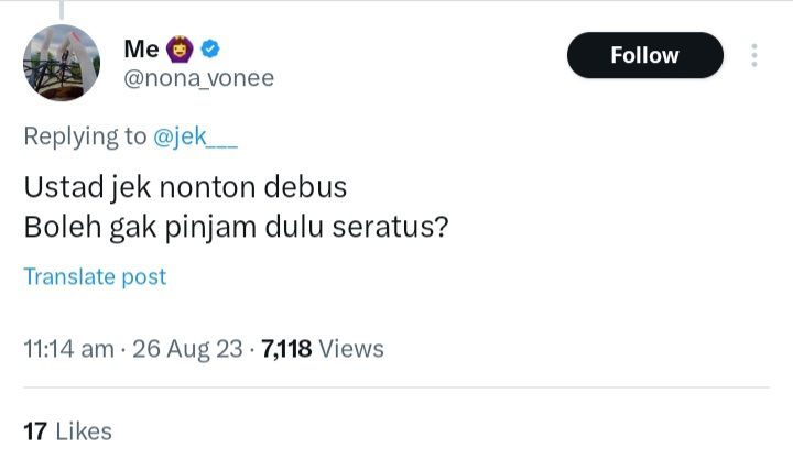 Pantun Pinjam Dulu Seratus Ala Warganet Kocak Semua