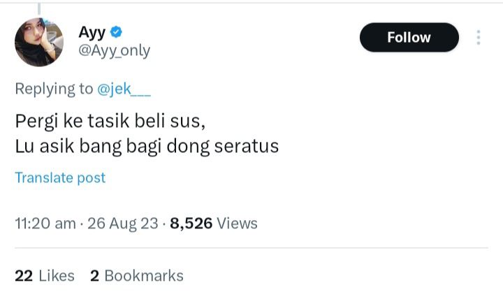 Pantun Pinjam Dulu Seratus Ala Warganet Kocak Semua