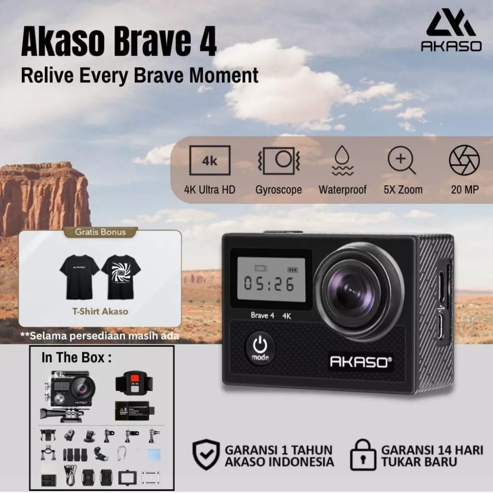 5 Action Camera Terbaik dengan Resolusi 4K, Harga Terjangkau