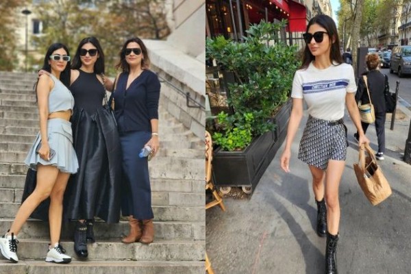 7 Momen Mouni Roy di Paris, Liburan Sekaligus Merayakan Ulang Tahun