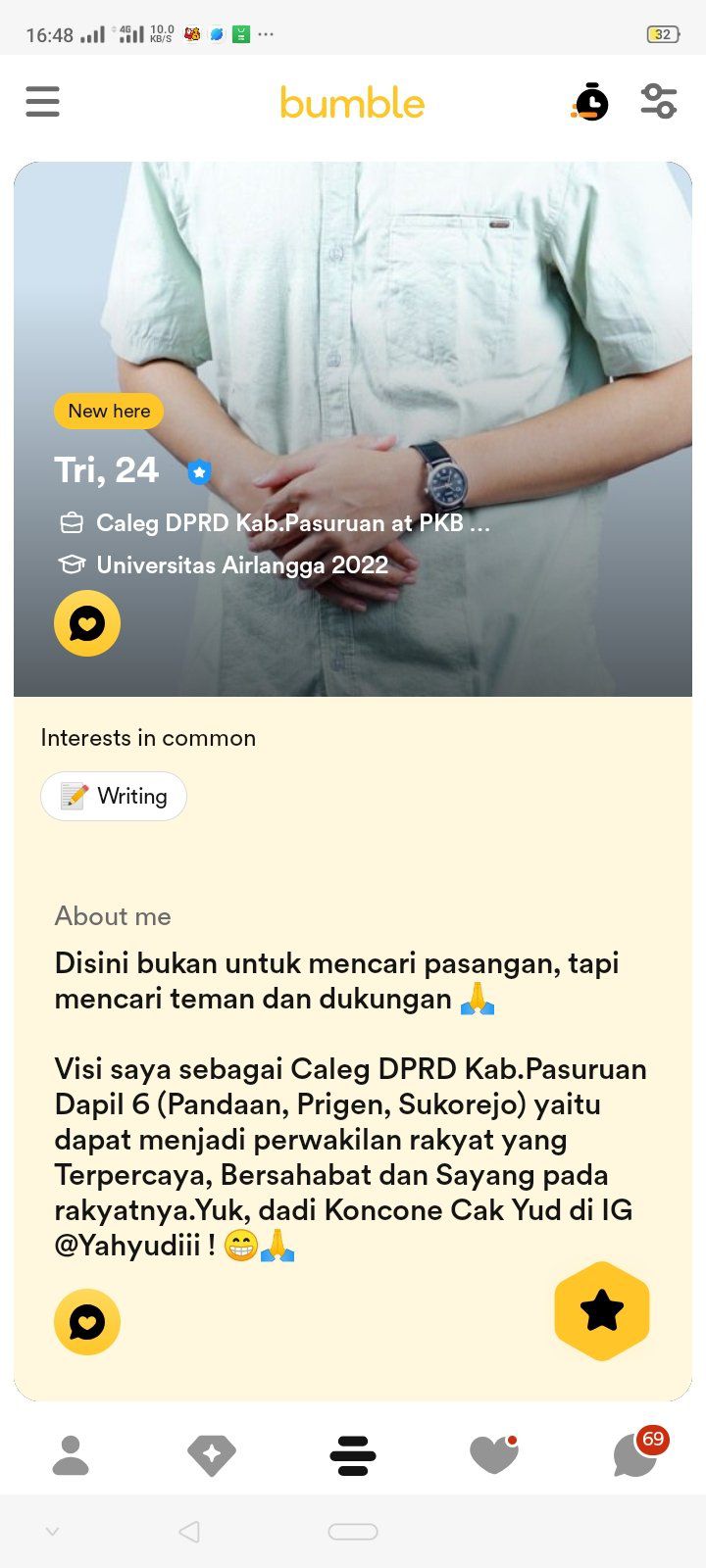 Cerita Caleg Muda Pasuruan, Pilih Kampanye Lewat Dating Apps