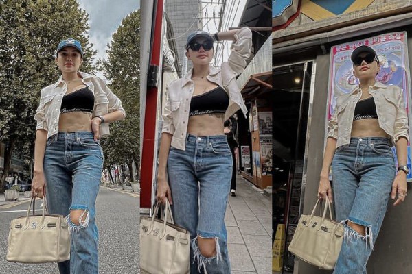 7 Potret Nikita Mirzani Liburan ke Korea, Abs Perutnya Bikin Salfok