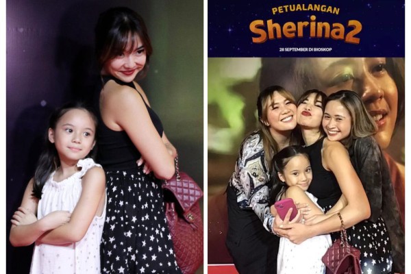 7 Potret Gisella di Gala Premiere Petualangan Sherina 2, Ajak Gempi!