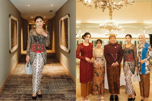10 Potret Karin Novilda Pakai Kebaya di Solo Gala Dinner, Pangling!