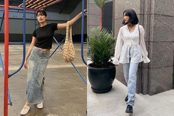 12 Ide Padu Padan Rok dan Celana Jeans ala Alika Islamadina, Kece!