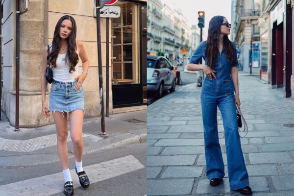 8 Inspirasi Padu Padan Outfit Denim ala Alyssa Daguise, Gampang Ditiru