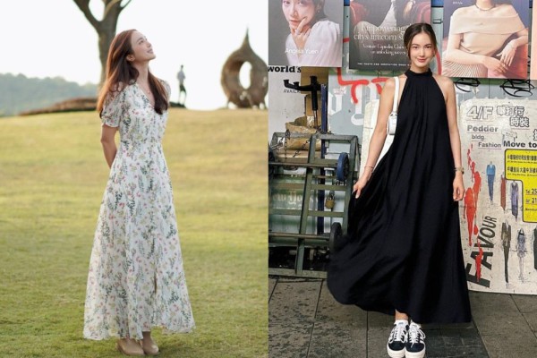 10 Koleksi Long Dress Bua Nalinthip yang Bikin Tampilan Lebih Girly