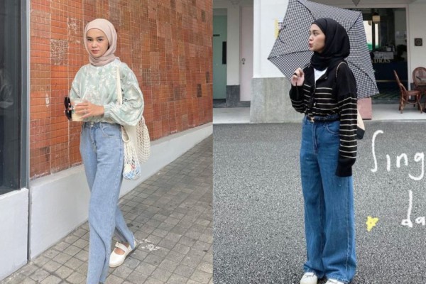 7 Inspirasi Outfit Hijab untuk Movie Date ala Yure Zalina, Comfy Abis