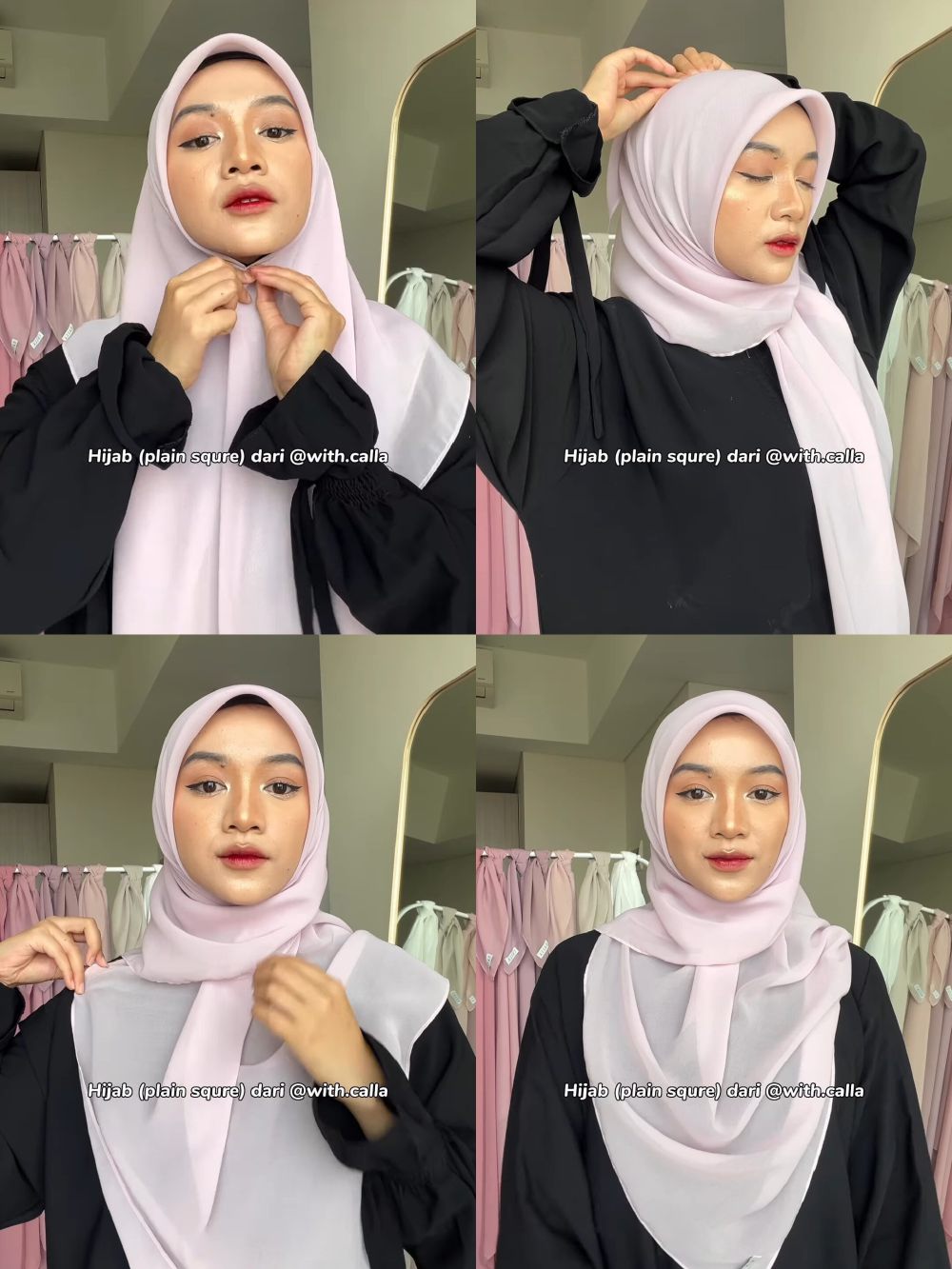 4 Cara Pakai Hijab Segiempat Menutup Dada ala Yay Mutiara, Modis!