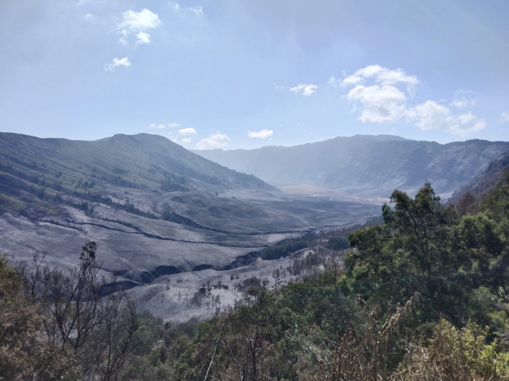 Karhutla Gunung Bromo Bikin 7 Desa Kesulitan Air Bersih