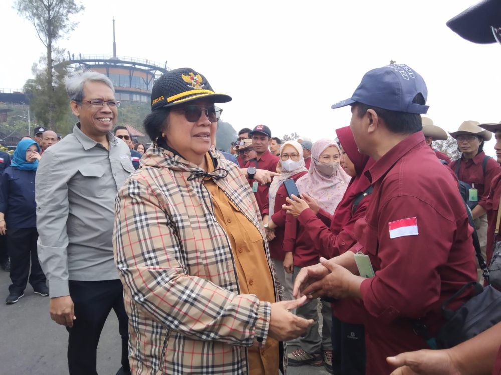 Gunung Bromo Mulai Menghijau Pasca Kebakaran