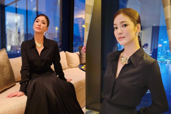 7 Potret Song Hye Kyo di Gala Dinner Chaumet, Beautiful in Black!