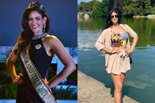 7 Potret Miss Grand Italia 2023 Andrea Zanettin, Memukau Pesonanya!