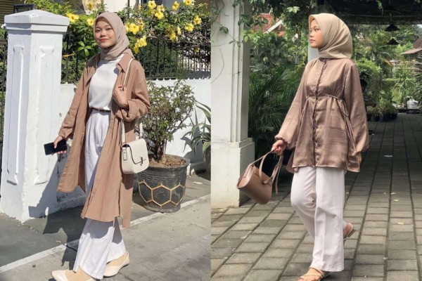 7 Referensi OOTD Earth Tone buat Kuliah ala Vidia Safa, Warm!