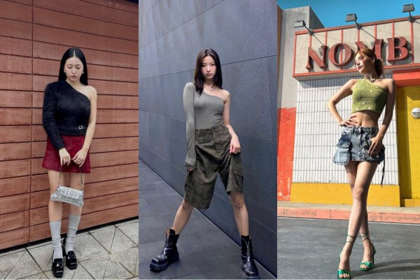 10 Inspirasi Outfit dengan One Shoulder Top ala Idol KPop Cewek