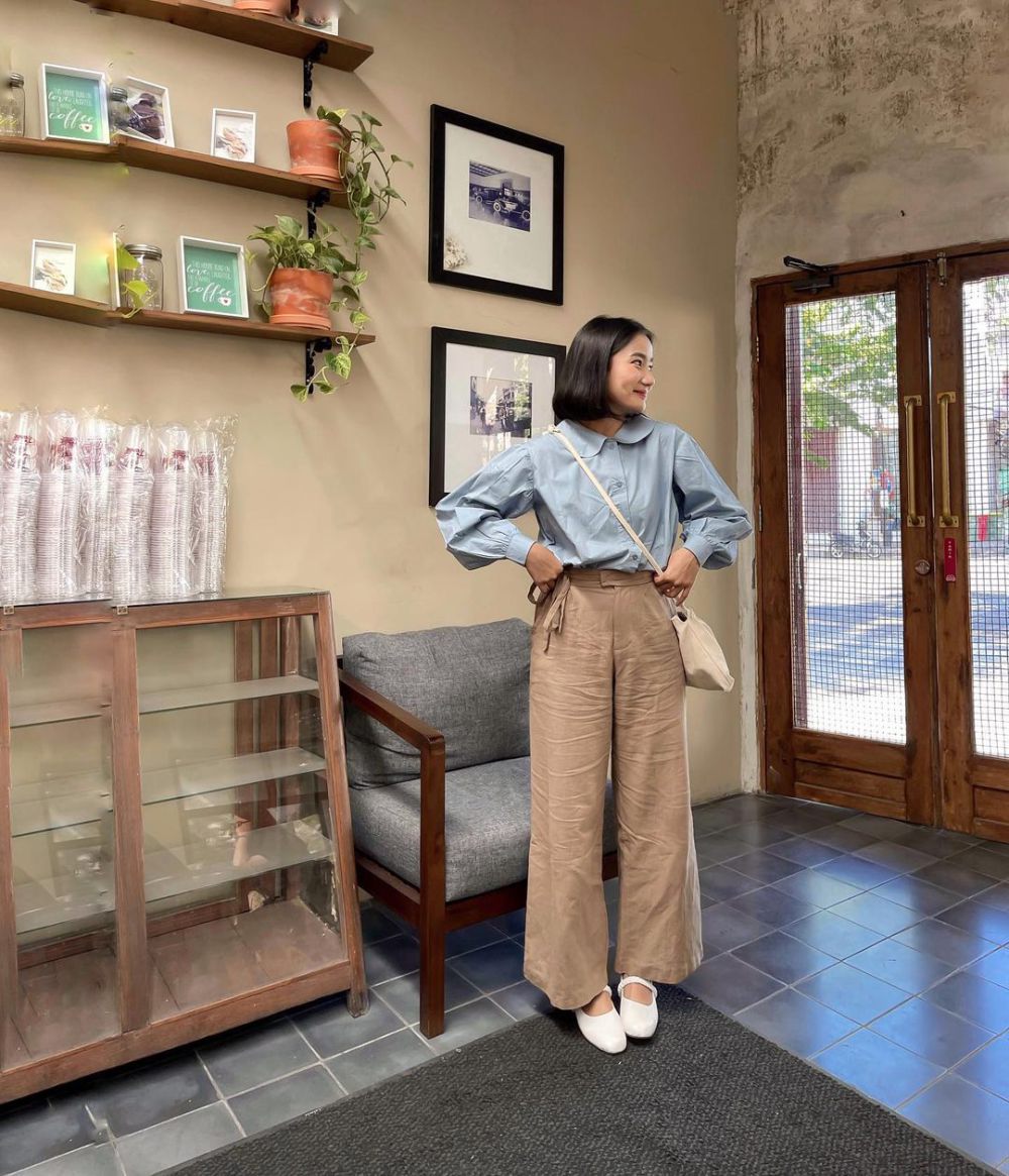 10 OOTD Nuansa Biru ala Selebgram Jesica Ceren, Chic dan Stylish!