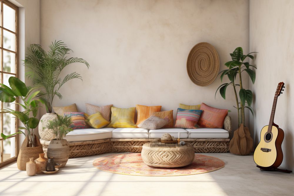 Desain Ruang Tamu Cozy Gaya Pedesaan